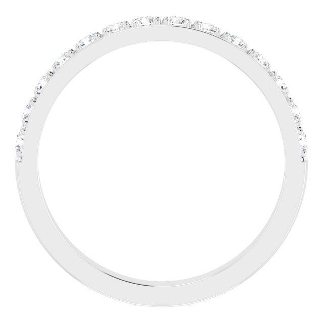 0.75 ct. Round Cut Diamond Wedding Band-VIRABYANI